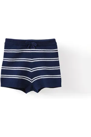 Cotton On Baby Boys Gabriel Knit Short - Navy ink/cloud marle double stripe