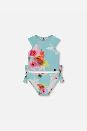 Deux par Deux Girls Printed Two-Piece Swimsuit