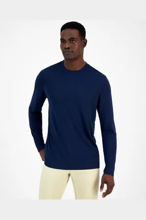 Alfani Alfatech Long Sleeve Crewneck T-Shirt, Created for Macy