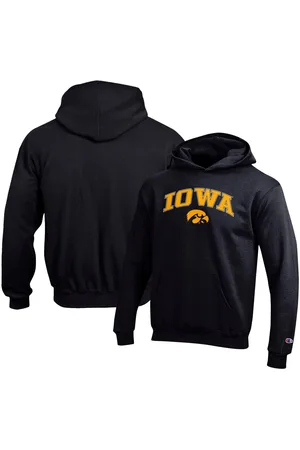 Champion Big Boys and Girls Iowa Hawkeyes Campus Pullover Hoodie