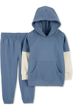 Carters Toddler Boys Layered-Look Hooded T-Shirt & Pull-On Pants, 2 Piece Set