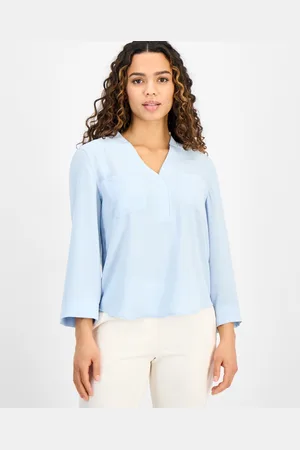 Anne Klein 3/4-Sleeve Utility Blouse, Regular & Petite