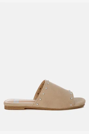 RAG & CO Odalia Soft Suede Leather Studded Flats