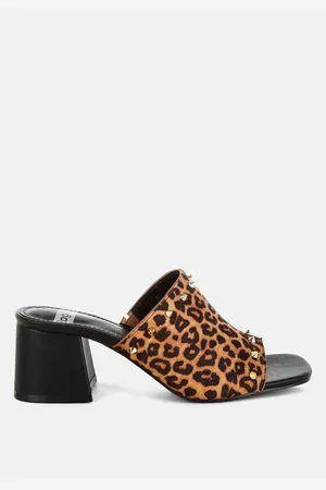 RAG & CO Edama Print Studded Slip Ons