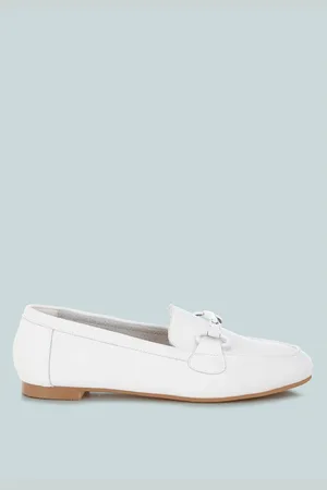 RAG & CO Taranis Monochromatic Horsebit Real Leather Loafers