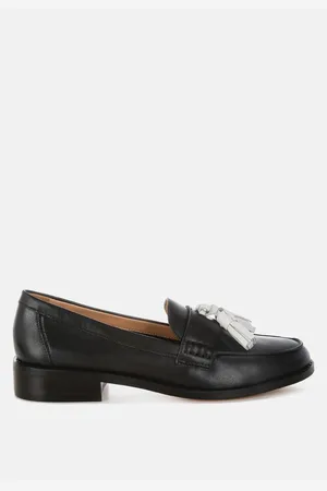 RAG & CO Yelena Real Leather Tassel Loafers