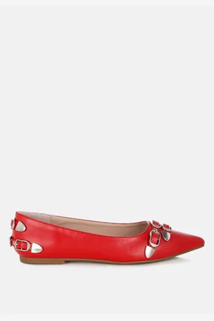 London Rag Golini Belt Buckle Detail Ballerinas