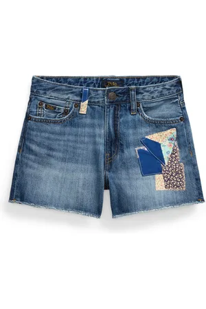 Ralph Lauren Big Girls Distressed Denim Shorts