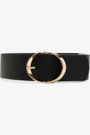 Steve Madden Pebbled Faux-Leather Stretch Belt