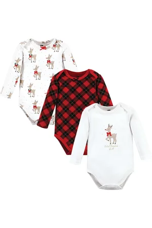 Hudson Baby Girls Hudson Cotton Long-Sleeve Bodysuits