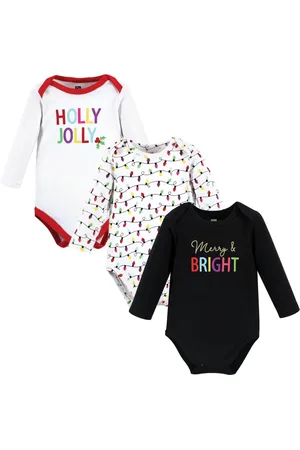 Hudson Baby Girls Hudson Cotton Long-Sleeve Bodysuits