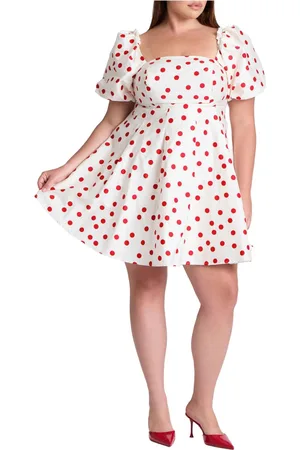 Eloquii Plus Size Puff Sleeve Mini Dress