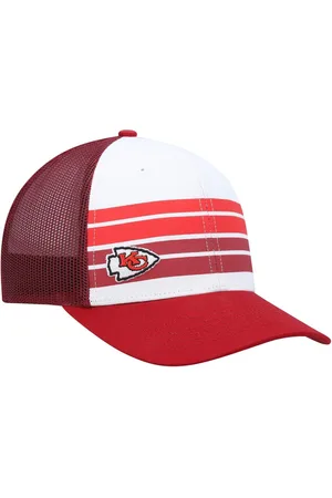 47 Brand Big Boys and Girls White, Red Kansas City Chiefs Cove Trucker Snapback Hat - White, Red