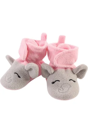 Hudson Toddler Girls Hudson Cozy Fleece Booties, , 2