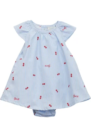 Guess Baby Girls Printed Stretch Poplin Bodysuit Dress