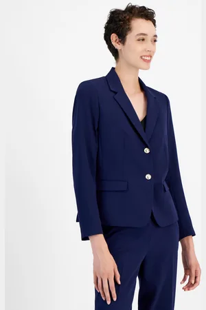 Kasper Two-Button Blazer, Regular and Petite - Navy