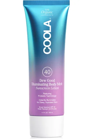 Coola Dew Good Illuminating Body Melt Sunscreen Lotion Spf 40, 3.4 oz.