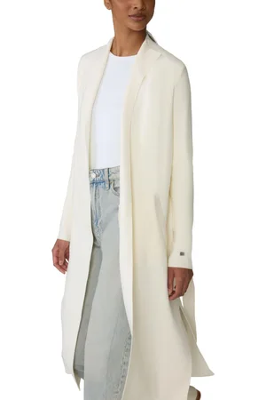 Soia & Kyo Womens Aliciana Mid-Thigh-Length Sustainable Coatigan With Belt