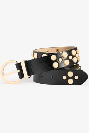 I.N.C. International Concepts Bubble Stud Faux-Leather Belt, Exclusively at Macy