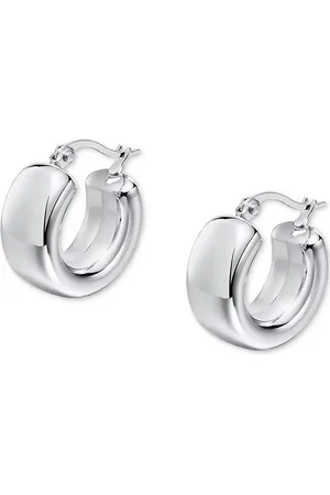 Ben Oni Stainless Steel metal Extra-Small Hoop Earrings, 0.47"
