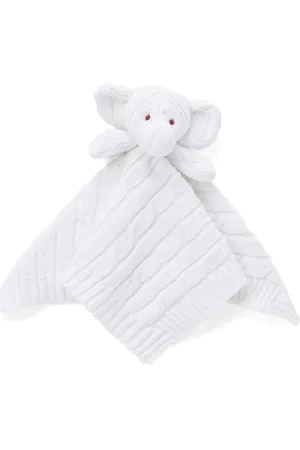 3 Stories Trading Knit Elephant Security Blanket