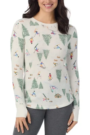 Cuddl Duds Cozy Stretch Thermal Crewneck Top