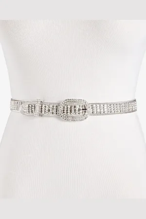 I.N.C. International Concepts Crystal Mesh Belt, Exclusively at Macy