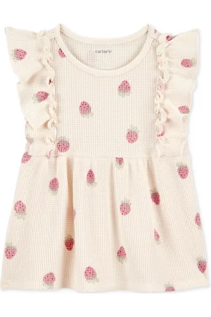 Carters Toddler Girls Strawberry-Print Short-Sleeve Top