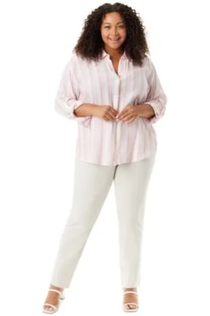 Gloria Vanderbilt Plus Size Amanda Shirt Amanda Straight Leg Jeans