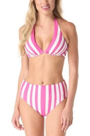 Coco Reef Womens Valiance Printed Underwire Bikini Top Verso Reversible Bikini Bottoms