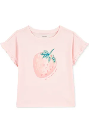 Carters Toddler Girls Strawberry Jersey T-Shirt