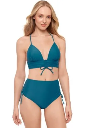 Salt + Cove Salt Cove Juniors Push Up Midkini Top Shirred High Waist Bottoms Exclusively At Macys