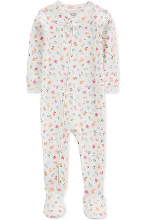 Carters Baby 1-Piece Snug-Fit Cotton Footed Pajamas - Ivory Multi/floral