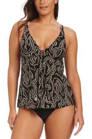 BEYOND Foil Me Once Tankini Top Matching Bottom