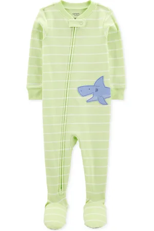 Carters Baby 1-Piece Snug-Fit Cotton Footed Pajamas - Yellow/shark