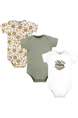 Hudson Baby Girls Hudson Cotton Bodysuits, , Preemie