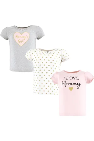Hudson Baby Girls Hudson Short Sleeve T-Shirts Mommy, 12-18 Months