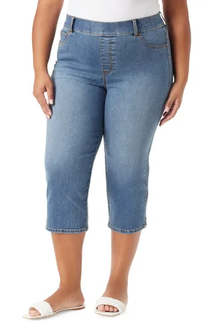 Gloria Vanderbilt Plus Size Shape-Effect High-Rise Capri Jeans