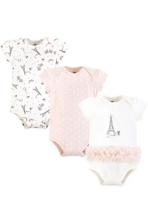 Hudson Baby Girls Hudson Cotton Bodysuits, , 9-12 Months