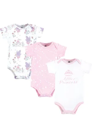Hudson Baby Girls Hudson Cotton Bodysuits, , 9-12 Months