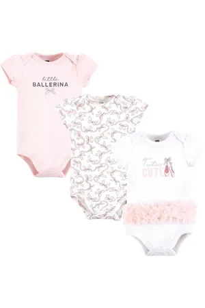 Hudson Baby Girls Hudson Cotton Bodysuits, , 9-12 Months