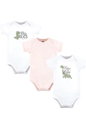 Hudson Baby Girls Hudson Cotton Bodysuits, , Preemie