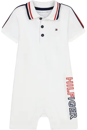 Tommy Hilfiger Baby Boys Pique Short Sleeve Signature Polo Bodysuit