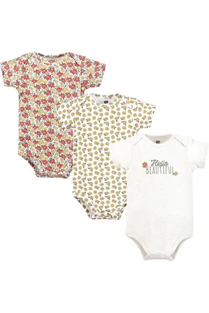 Hudson Baby Girls Hudson Cotton Bodysuits, , Preemie