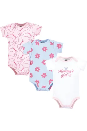 Hudson Baby Girls Hudson Cotton Bodysuits, Mommys Butterfly, Months