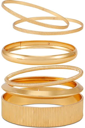 Guess 6-Pc. Set Multi Size Polished Bangle Bracelets