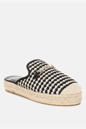RAG & CO Himari Raffia Slip-On Mules