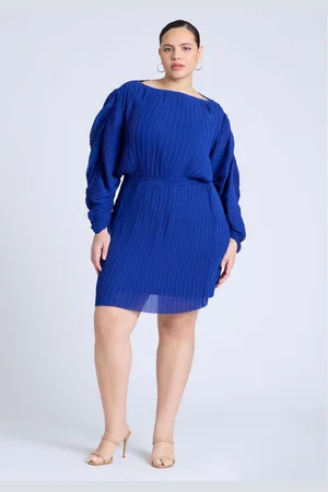 Eloquii Plus Size Plisse Mini Dress