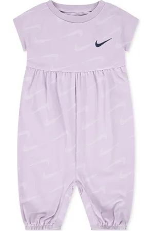 Nike Baby Girls Swoosh Motion Jacquard Jersey Jumpsuit