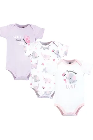 Hudson Baby Girls Hudson Cotton Bodysuits, , 9-12 Months
